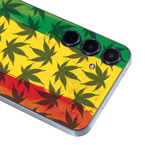 Marijuana Rasta Pattern Galaxy A55 5G Skin